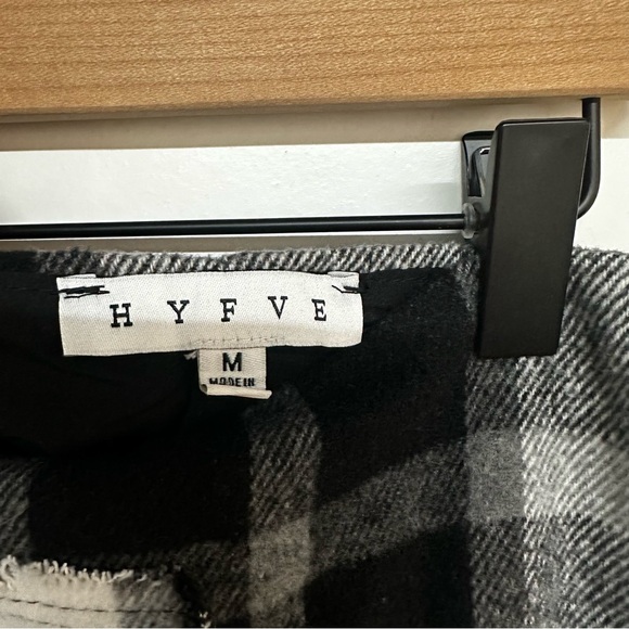 HYFVE Plaid Black and White Women's Skirt, size medium, worn once - Picture 3 of 4